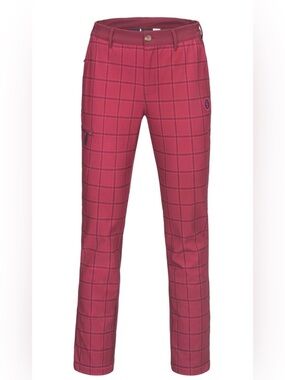 Little Donkey Andy Women’s Snow Ski Snowboard Pants Red Plaid Small NWT